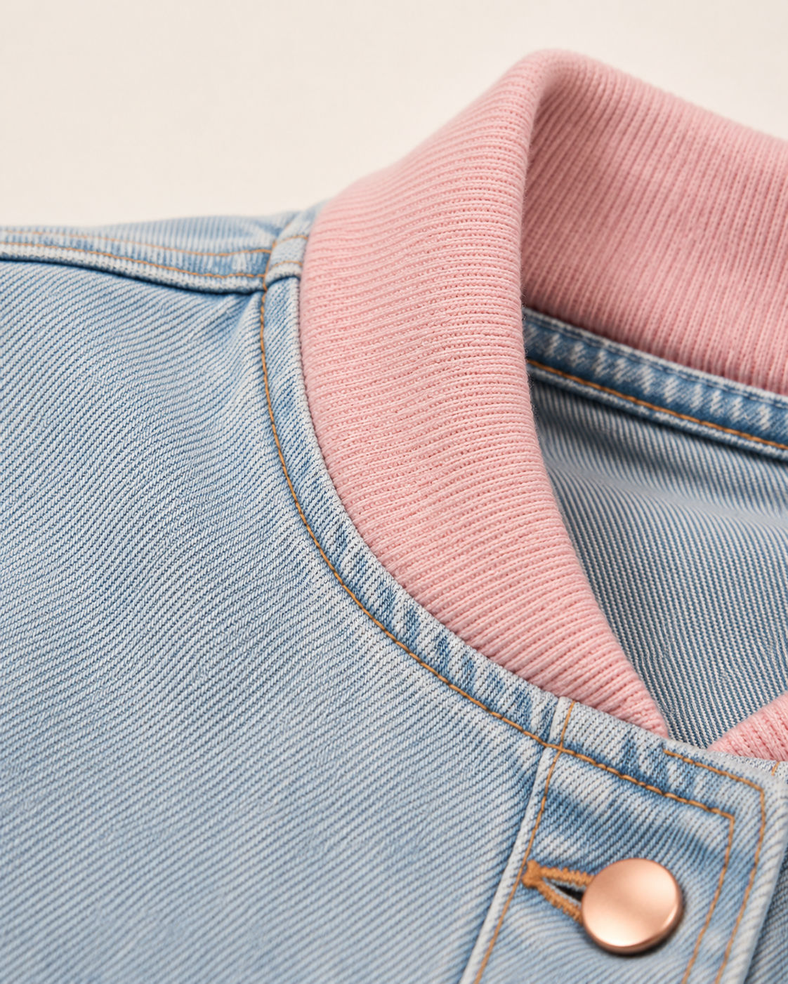 PinkyCoco Coco Pink Women's Denim Jacket, front view