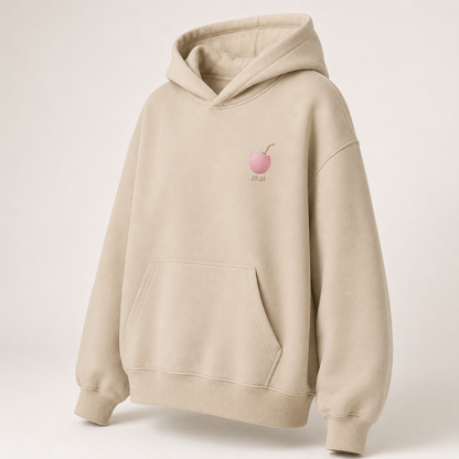 Three-quarter view of the PinkyCoco Barefoot Coastal Coordinates women's hoodie