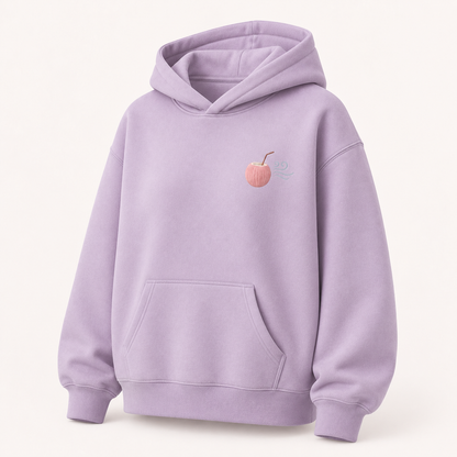 Three-quarter view of the PinkyCoco Ocean Breeze women's hoodie