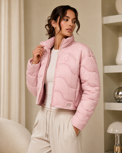 PinkyCoco Pink Women's Fashion Jacket, back view