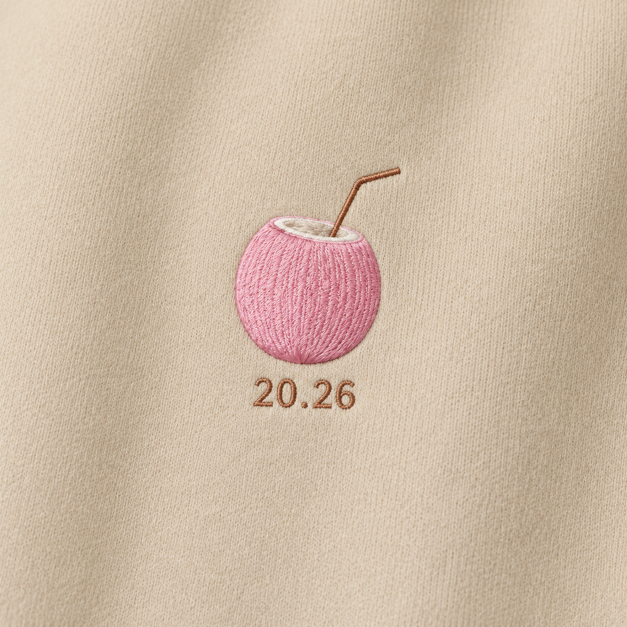 Model showing the back of the PinkyCoco Barefoot Coastal Coordinates hoodie