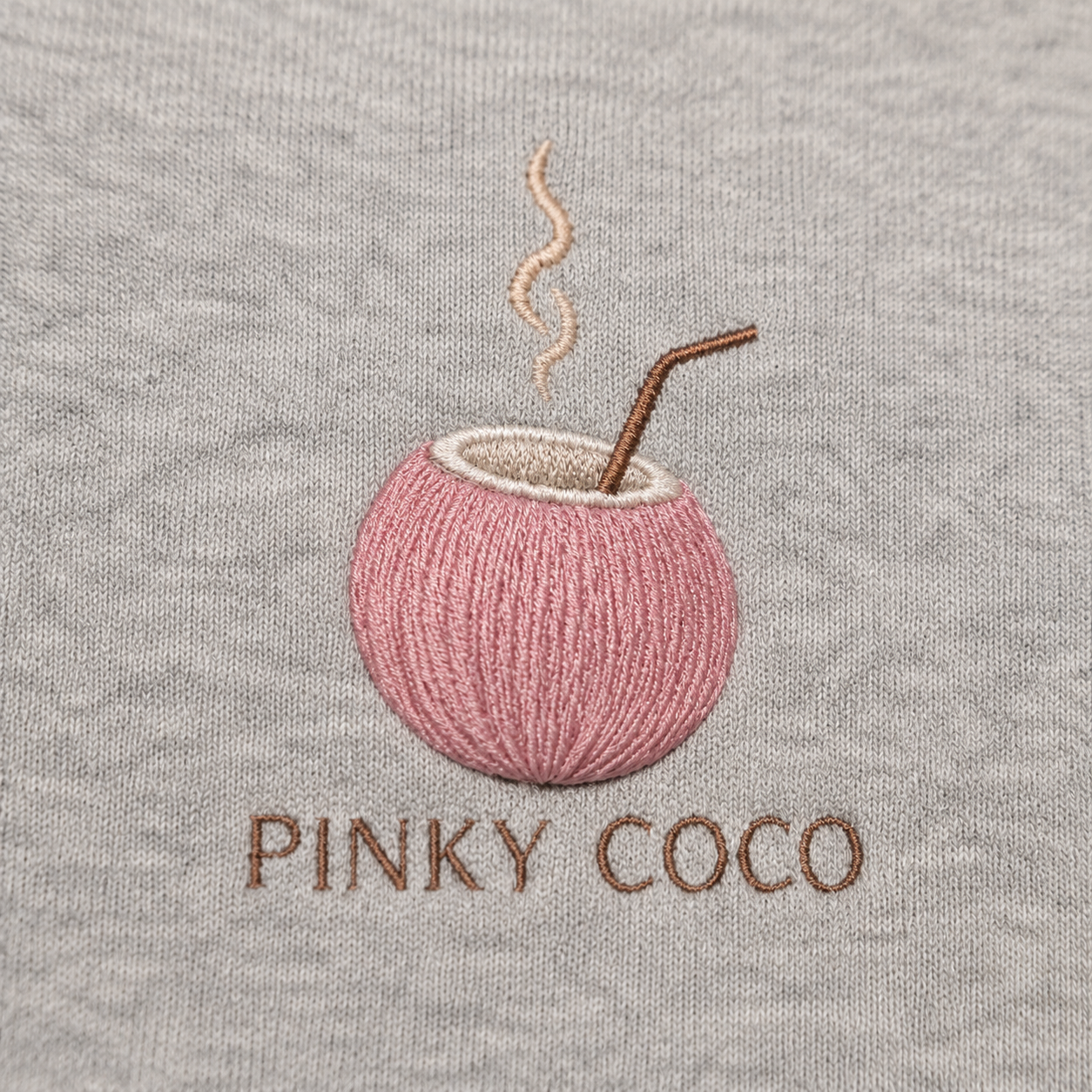 Model showing the back of the PinkyCoco Coffee By The Coast hoodie