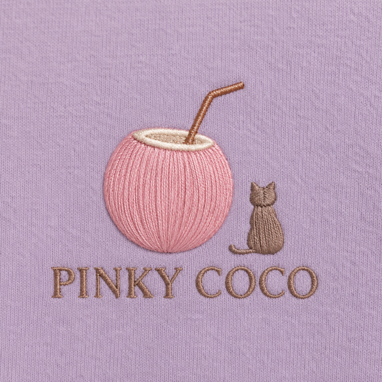 Model showing the back of the PinkyCoco Moon Meadow Friends hoodie