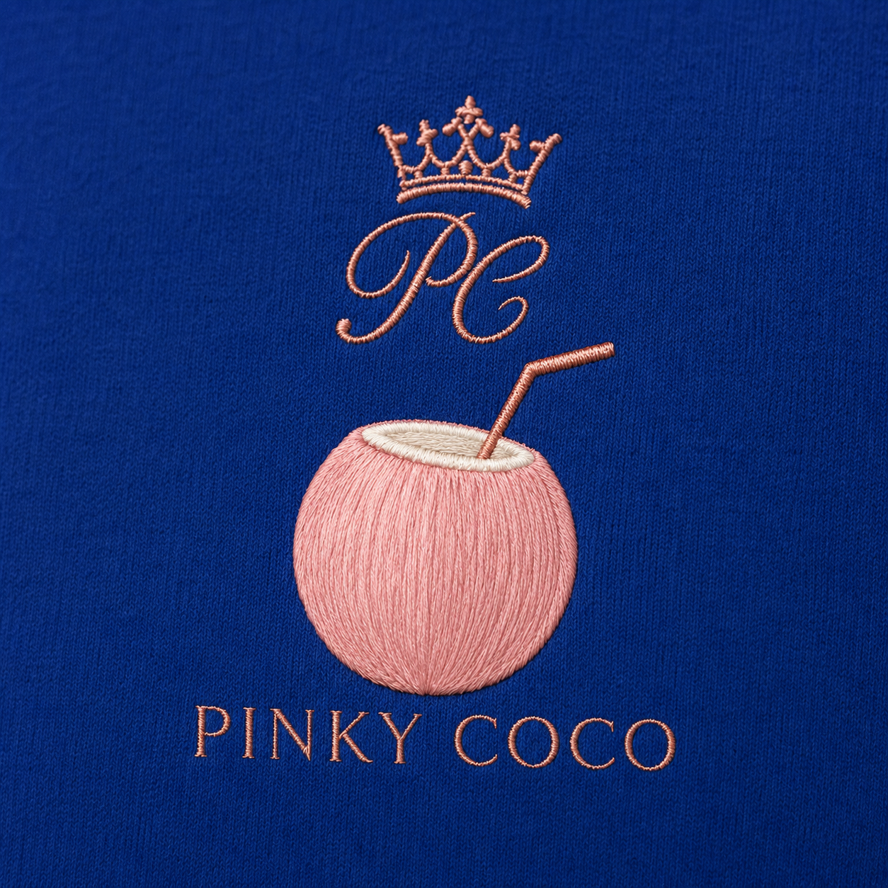 Model showing the back of the PinkyCoco Royal Crown Moon hoodie