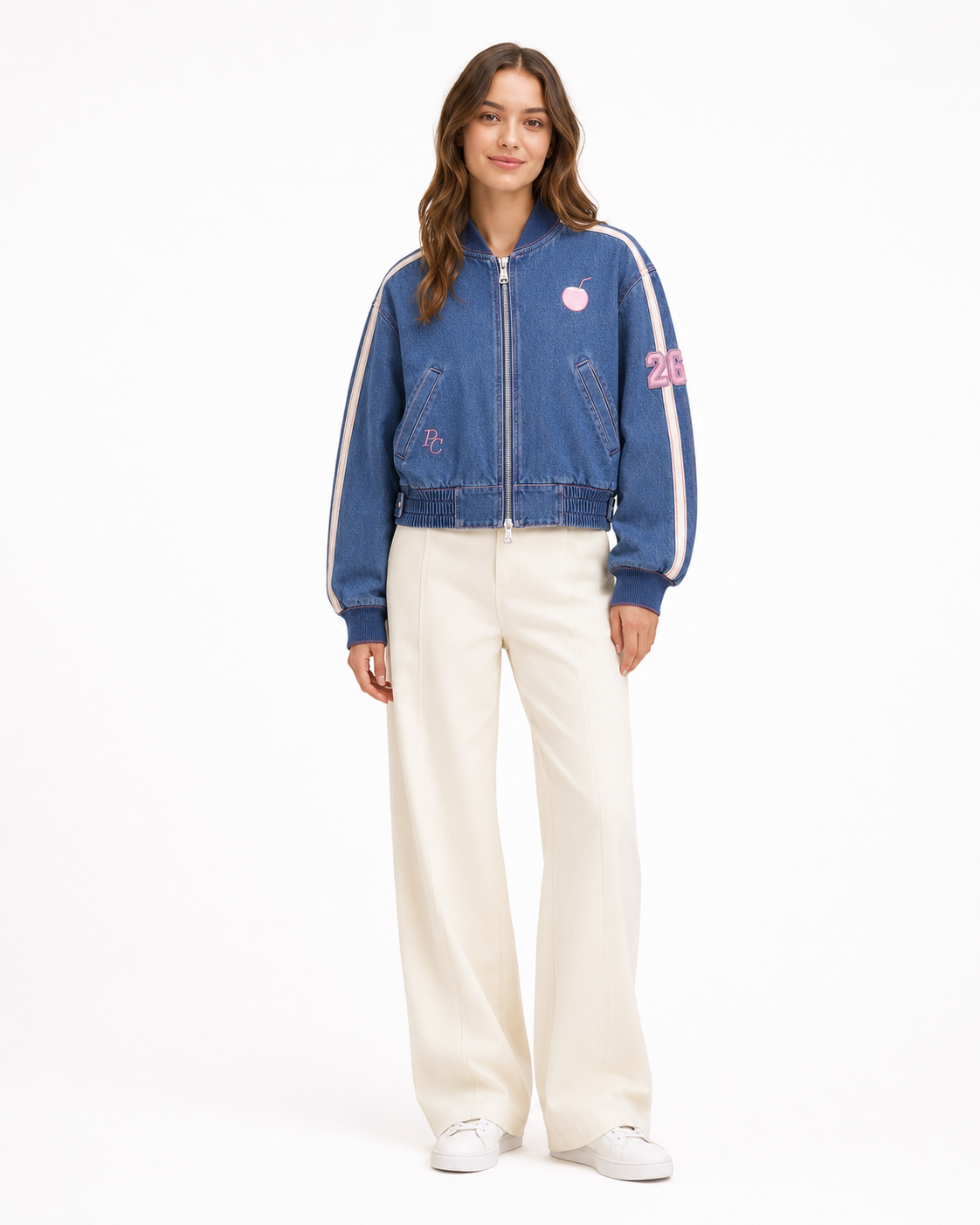 PinkyCoco Coco women's racing jacket, side view
