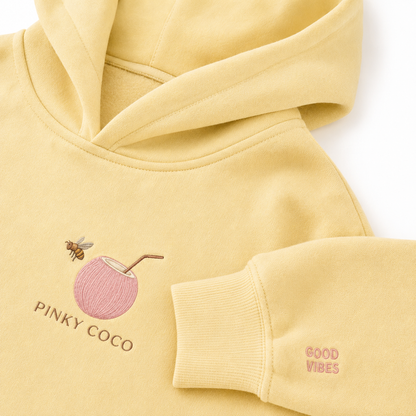 Close-up of the PinkyCoco Sunflower Good Vibes Morning artwork