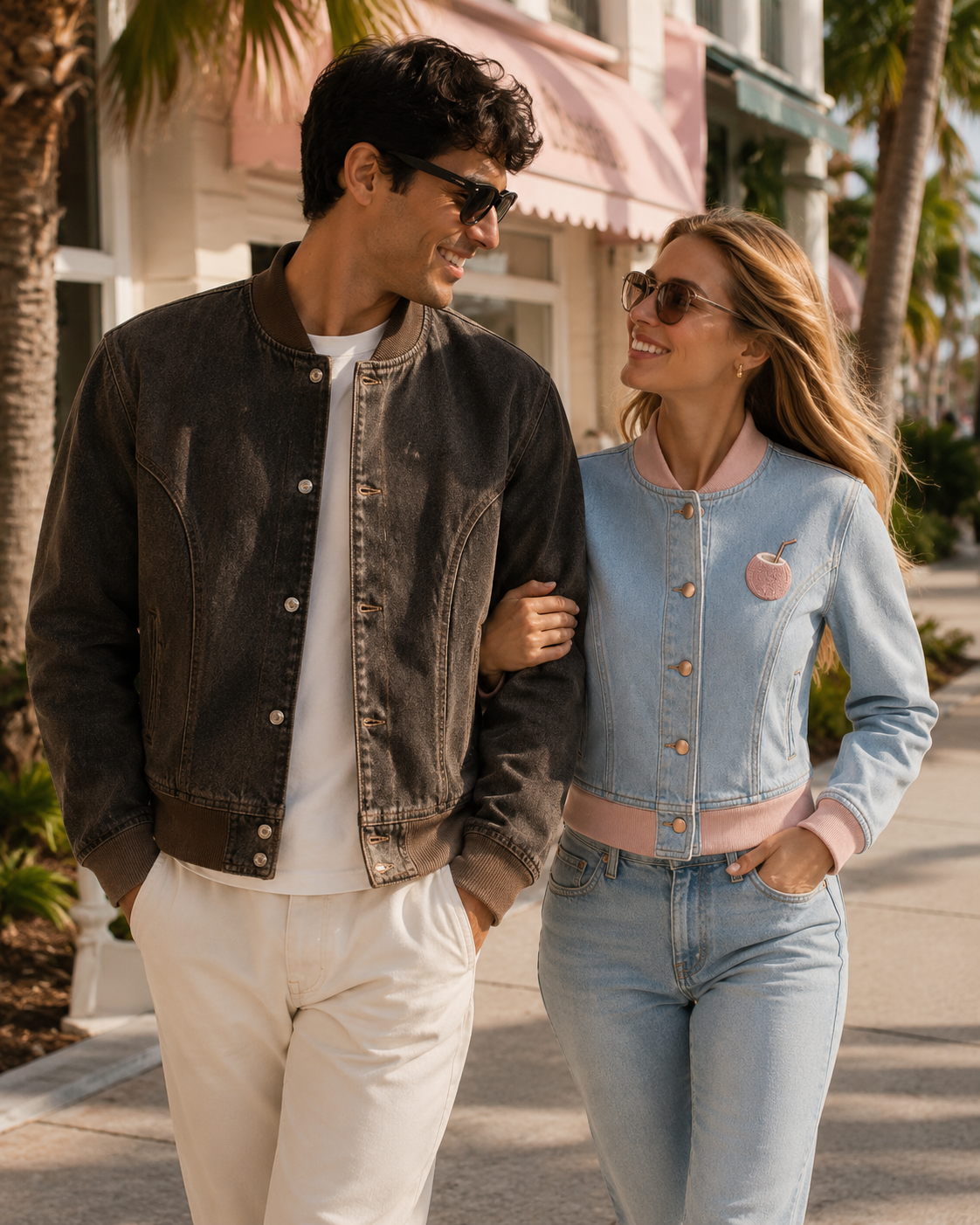 PinkyCoco Coco Pink Women's Denim Jacket, additional view