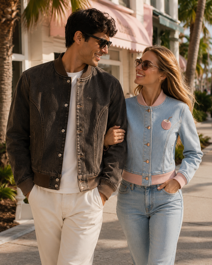 PinkyCoco Coco Pink Women's Denim Jacket, additional view