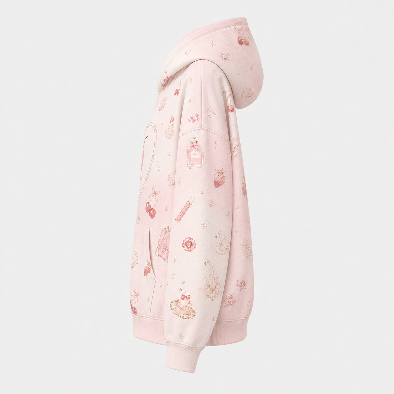 Additional view of the PinkyCoco Dream Diary women's hoodie