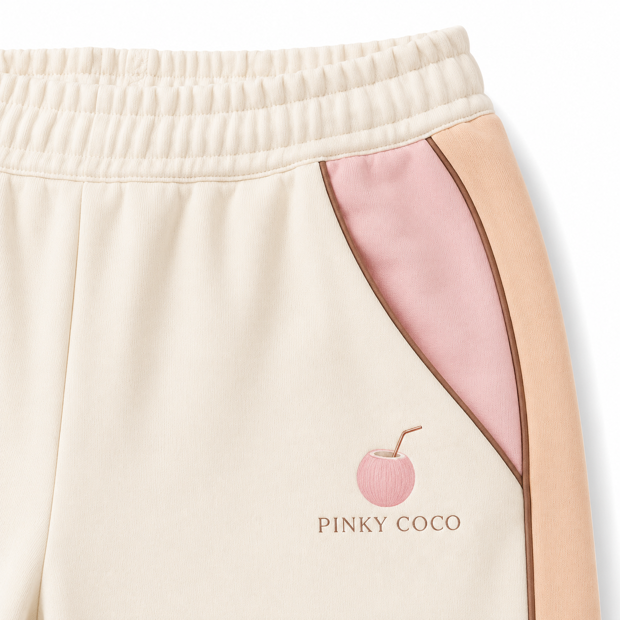 Additional view of the PinkyCoco Peachy Coco fleece set