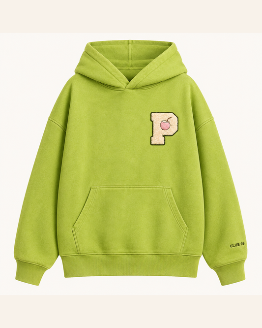 PinkyCoco Acid Palm Smiley hoodie featured thumbnail in 4:5 portrait format