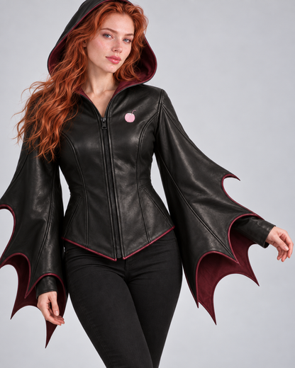 PinkyCoco Lilith Noir black gothic jacket silhouette detail